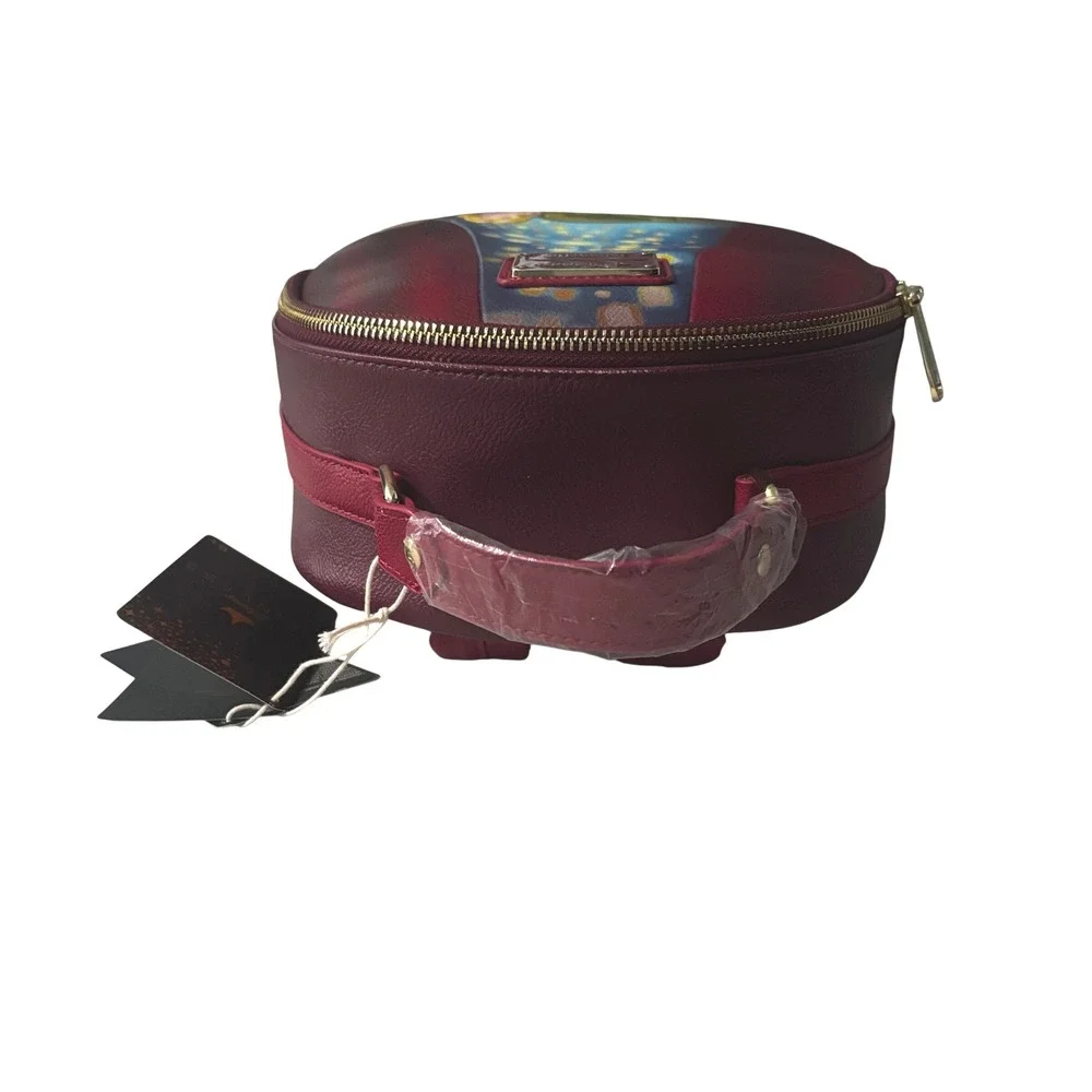 Loungefly Disney Tangled Rapunzel Lanterns Gazing Mini Backpack Burgundy NEW